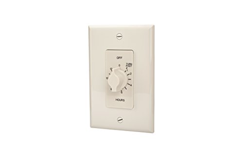 Tork A512Hw Spring-Wound In-Wall Twist Timer With 12-Hour Length And White Faceplate, For Automatic Shutoff Of Fans Or Lights #TOP5
