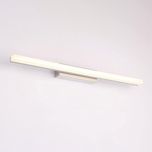 Lámpara de espejo de baño moderna con tecnología LED y acabado limpio para pared