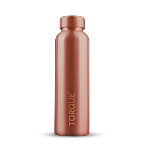 Image of Torque Pure Copper Water Bottle | Copper Bottles for Kids, School Office, Gym, Sport Gift Drinking Water