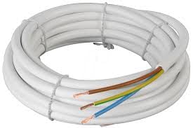 ABBASALI Electrical Pvc Flexible Wire Power Cord 3 Core Extension Wire Copper Wire Flexible Cable Customized Length Available (2.5MM X 2 METER)