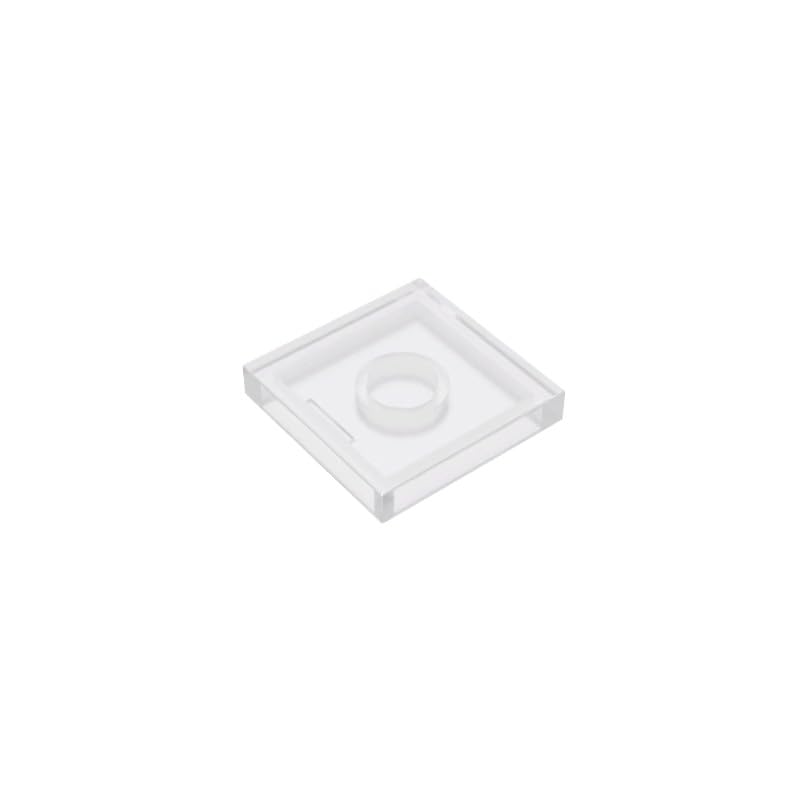 Gobricks 3068 Foundation Plate Tile 2x2 with Groove 50 Pieces GDS-561 Compatible with Lego Building Blocks Color:Trans-Clear — image 1