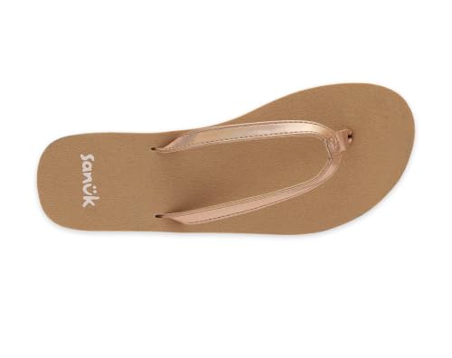 Image of Sanuk Yoga Joy Womens Flip Flops | Yoga Mat Footbed | Sandals for Women | Womens Yoga Sandals | Women's Beach Sandals