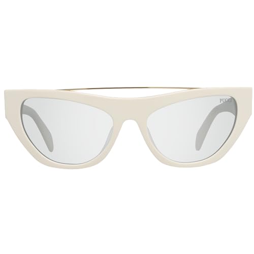 Sunglasses Emilio Pucci EP 0111 21A Shiny White/Pale Gold/Light Grey Lenses2