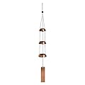 Woodstock Chimes Signature Collection, Woodstock Temple Bells, Trio (24'') Copper, Wind Bells for Outdoor, Patio, Home or Garden Décor (TB3C)
