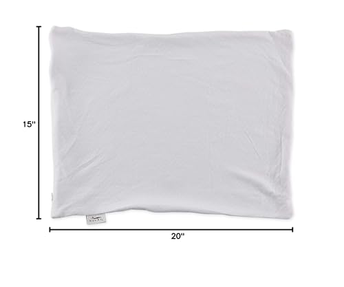Image of Bucky Natural Bedding Collection, Bed Pillow Cover, 20x15, White