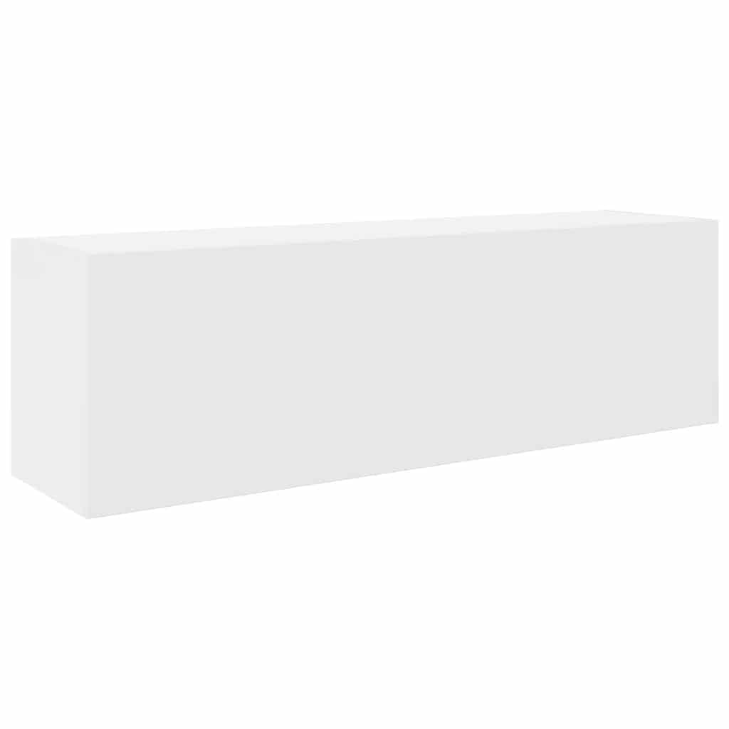 Mobile da Bagno a Parete Bianco 100x25x30 cm in Truciolato, Mobili,Armadietti e portaoggetti,Componenti di arredo,Componenti di arredo bagno, 13.55kg-860094