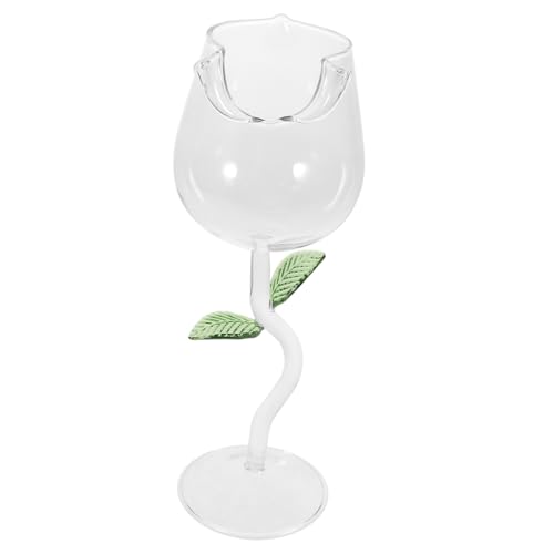 Cabilock Elegante Copa de Vino Tinto Rosado de 280 Ml Cristalería para El Hogar La Oficina Y El Restaurante