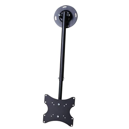 Soporte de techo para TV inclinable y giratorio, se adapta a pantallas LCD/LED de 13 pulgadas y 37 pulgadas, diseño telescópico que soporta hasta 55 libras, perfecto para ahorrar espacio.