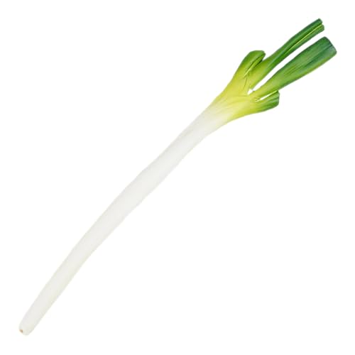 OUNONA 食品 サンプル ねぎ 野菜 オーナメント リアル モデル 模型 48cm フェイク野菜 置物 オブジェ 食材 ディスプレイ 写真撮影道具 飾り PU インテリア装飾 飲食店 店舗 料理教室