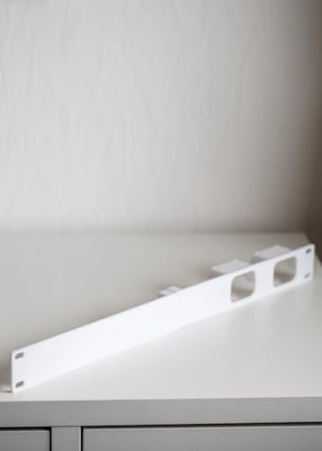 Rack Mount 1U für JetKVM – 19 Halterung für Remote KVM Switch – Netzwerk Zubehör – 3D-gedruckt (Orange, für 2X JetKVM Rechte)