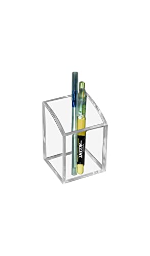 Kantek Visitenkartenhalter aus transparentem Acryl, passend für 80 Visitenkarten, 10,4 x 4,8 x 5,3 cm, rutschfeste Füße… – Bild 6