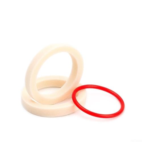 Vasiumic Esponja absorbente de aceite para suspensión de horquilla delantera, 32/34/35/36 mm, sello absorbente de espuma de aceite para anillo con círculo rojo, kit de mantenimiento para 2 unidades