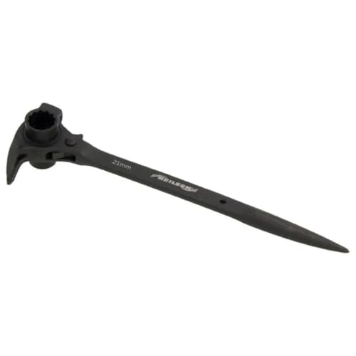 Neilsen 19mm & 21mm Ratchet Scaffolding Wrench 24 Tooth Chrome Vanadium