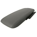 piosckue Console Armrest Leather Cover Gray Front...
