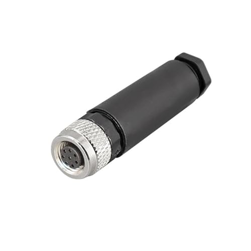 Connecteur M8 femelle 8 broches droit étanche à vis sans soudure Code A