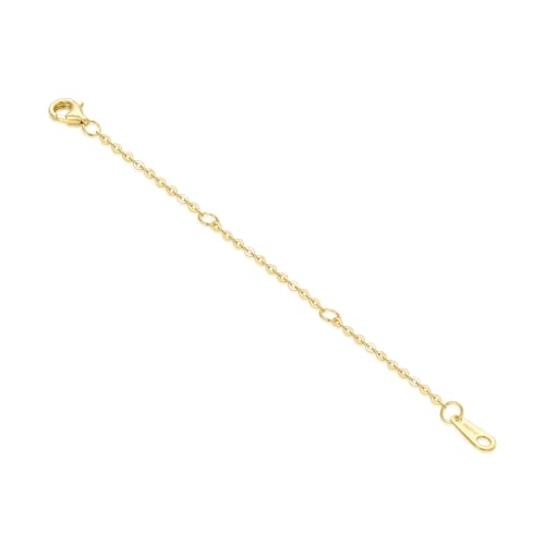 14K Yellow Gold Necklace Extender Chain 14K, Bracelet Anklet Extension Chain, Bracelet Extender 14K Gold, 14K Gold Necklace Extender with Lobster Clasp