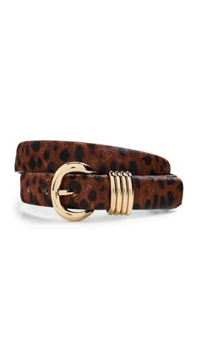 Madewell Women's Inez Belt, Caramel Multi Calfhair, X-Small