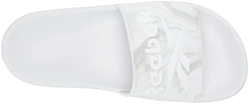 Reebok Women's Fulgere Slides Sandal, White/Skull Grey, 6 | Image 4