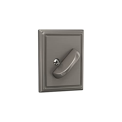 Schlage B60 N Add 619 Deadbolt With Addison Trim, Keyed 1 Side, Highest Residential Security, Satin Nickel #TOP6
