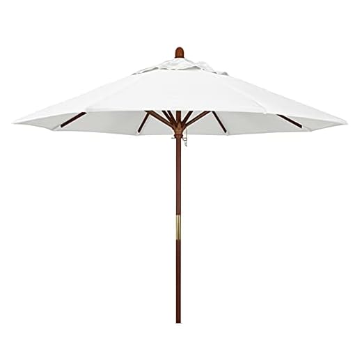 Best sustainable beach umbrella 7ft Wooden Patio Market Umbrella
