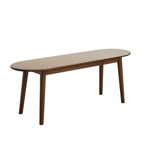 Banc de salle à manger bois massif marron clair 120 cm couloir salon