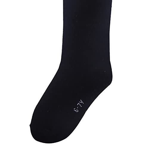 Flyusa FZBNSRKO 1 Pair Toddlers Girls Boys Cotton Bootie Knee High Long Soccer Socks Team Socks for Kids 6-7 Years Old2