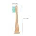 FRCOLOR 4pcs Bamboo Toothbrush Heads Replacements for Electric Toothbrush Gentle Cleaning