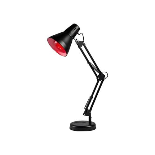Image of B-Arm IR Therapy Lamp with 360 Rotatable Holder & 3-level Adjustable Stand| Light Therapy with 100W Red In Glass Bulb| Infrared Lamp for Pain Relief| Improve Blood Circulation & Provide Heat Therapy