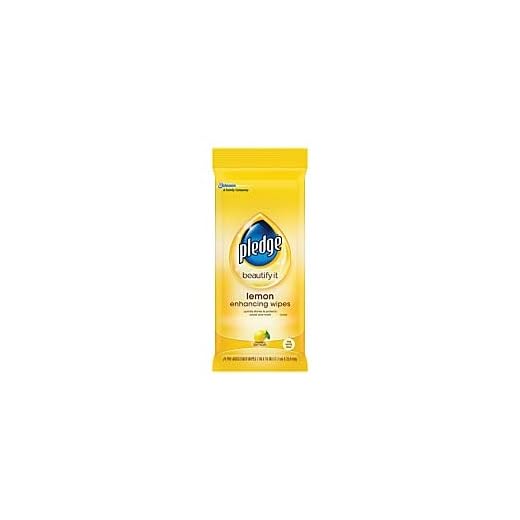 Pledge Furniture Polish Wipes - Lemon Scent