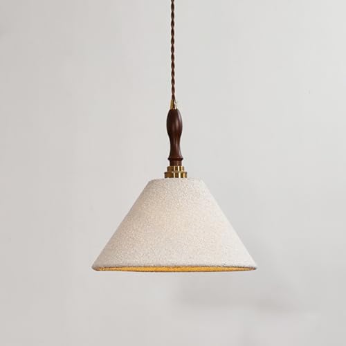 Lampe suspendue nordique blanche en tissu et lampes à suspension de plafond