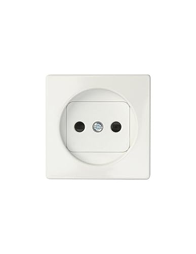 SIMON 82 Tapa Enchufe 2P con Seguridad Blanco