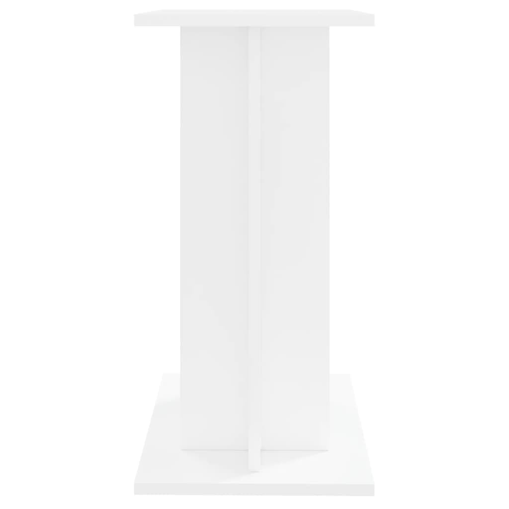 Support pour Aquarium en Bois avec Armoire de Rangement Blanc 60 x 30 x 60 cm