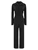Miutii Work Coveralls for Women Casual Long Sleeve Full Body Overalls Jumpsuit Rompers Mechanic Workwear Black XXL #3