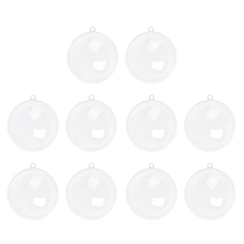 30 Pcs Decor Bath Spheres .In/Craft Party Hanging Christmas Birthday Halloween, Clear Plastic Baubles Mm Bulb Years Pendant Festive Supplies Gift New Sphere Decorations Diy Xmas #TOP3