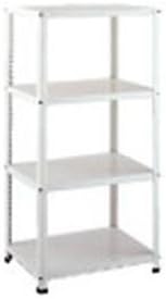 Amazon ダイソー スチールラック４段 白 ｃｌｅ６３１２ ４ 約幅６１ 奥行３１ 高さ１２０ ５ｃｍ アングル棚 スチール棚 スチールラック本体 オンライン通販