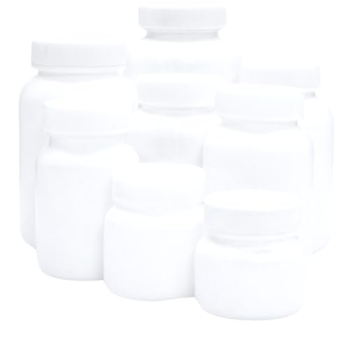 Image of PATCO - 100ml White HDPE Empty Bottle For Capsules & Tablets - For Ayurvedic Powder Storage Bottle /Air Tight (Pack of 100)