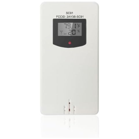 SMARTRO Wireless Remote Sensor Indoor Outdoor Thermometer Replacement for SC91 SC62 Cover