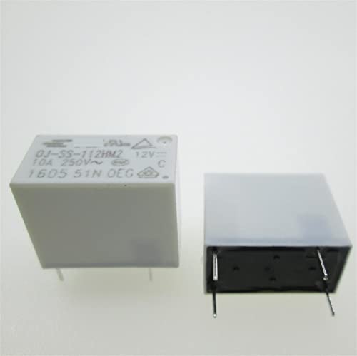 Relé OJ-SS-112HM2 12V de 10A y 4 pines para control electrónico estable