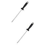 Garneck 2 Piezas varilla de afilar afilador de profesional afilador profesional afiladores de bateria de cocina afilado de acero herramienta de afilado