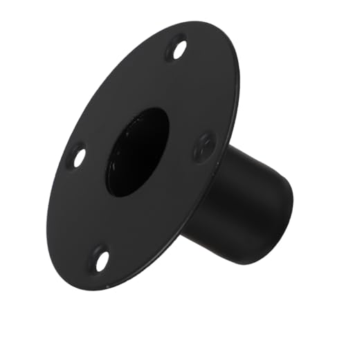GOOHOCHY Iron Speaker Stand Bracket Durable Metal Holder for Secure Audio Mounting Elegant Black for Various Scenarios Portable and Resilient Design