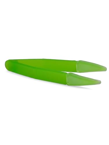 Soft Contact Lenses Remover and Insertion Tweezer - Green Color for Removing and Inserting Contact Lenses with Soft Silicone Tips - Easy to Carry and Use with Anti-Slip Surface