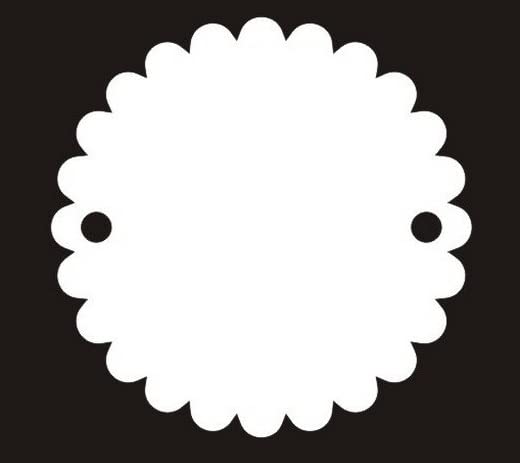 CJ White Acrylic Base Circle Cut Shape Cutouts with Hole for Rakshabandhan/Rakhi Festival | Friendship | DIY Rakhi Bases Set of 10 (Size 3.5 x 3.5 CM, Thickness 2 MM)_ARKB W4-image-2