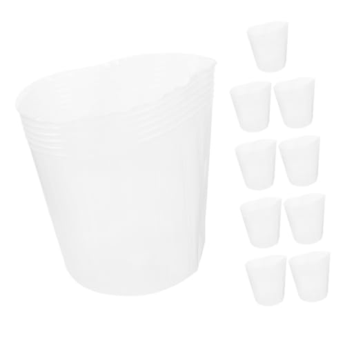 BESPORTBLE Flowerpot Lining Set of 10 Plastic Planter Liners Large Outdoor Planter Liners Drainage Holes Plant Pot Inserts for Outdoor Indoor Use