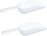 Kitchen Plastic Ice Scoop, Candy Scoop, Popcorn Scoop,Plastic Kitchen Scoop， Ice Cream, Rice Grain Scoop Flour Sugar Dried Fruit Melon Seeds Small Shovel（2PCS）