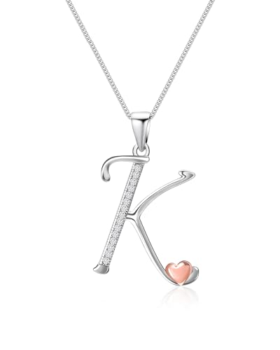 Collier initial en argent sterling accessoire élégant pour style féminin quotidien
