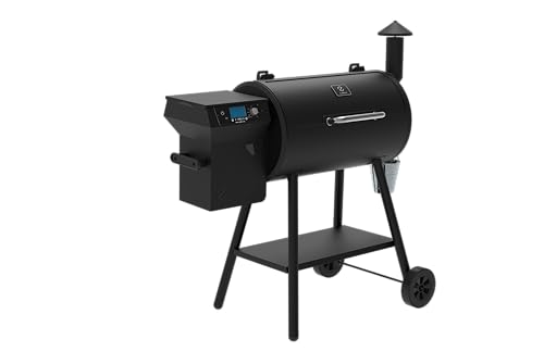 Z GRILLS ZPG 550B2 2024 Upgrade Wood Pellet Smoker, 8 in 1 BBQ Grill with Latest PID Technology LCD Controller, Auto Temperature Control, Meat Probe, 553 sq in Black