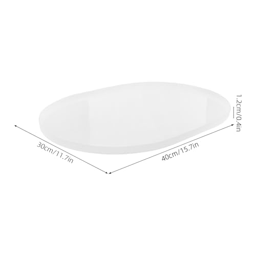 Moule silicone blanc rond ABOOFAN pour résine époxy stable - 3