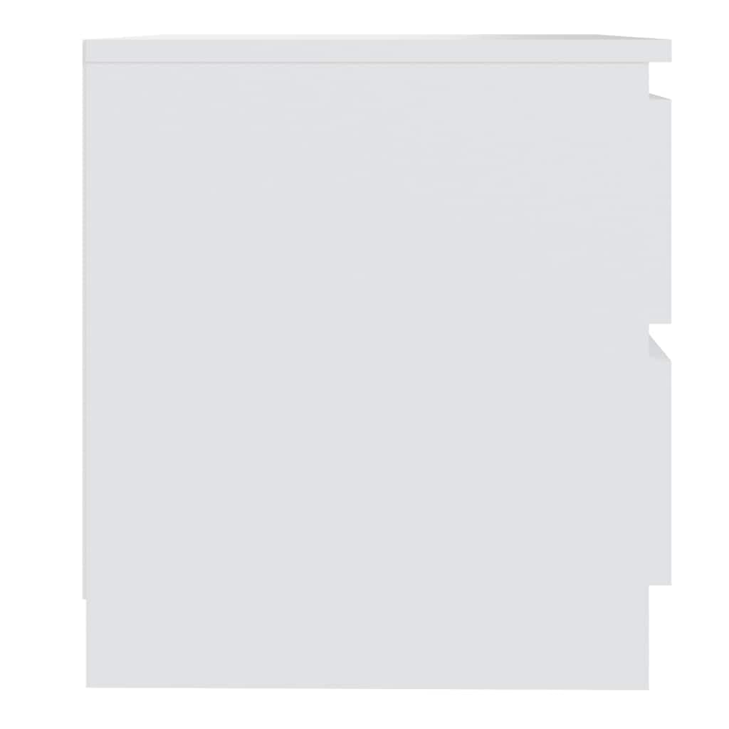 Stolik nocny z materiału drewnopochodnego 50 x 39 x 43,5 cm z 2 szufladami, szafka nocna jako konsola nocna i stolik pomocniczy do sypialni, salonu, korytarza, porządku i miejsca do
