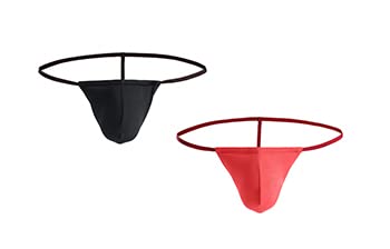jkfs Mens Polyester Spandex Soft and Comfortable G String Thong (Pack of 2) Underwear-picture-35