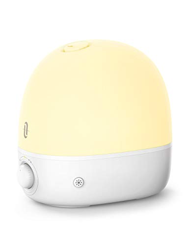 Humidifiers for Babies, TaoTronics 2.5L Cool Mist Humidifier for Bedroom, Essential Oil Diffuser with Adjustable Night Light, BPA-Free, 26dB Whisper Quiet, Easy to Clean, Waterless Auto Shut-off